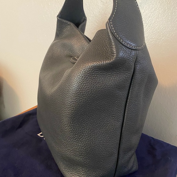 Dooney & Bourke dark gray Pebble Grain Lock shoulder bag - Picture 8 of 10